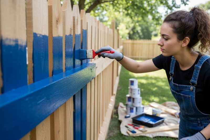 Horse Fence Painting in Waco, TX